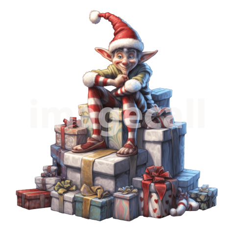 Elf on presents (15)300dpi