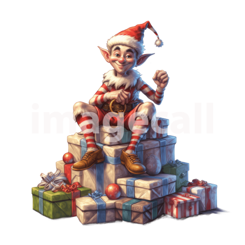 Elf on presents (19)300dpi