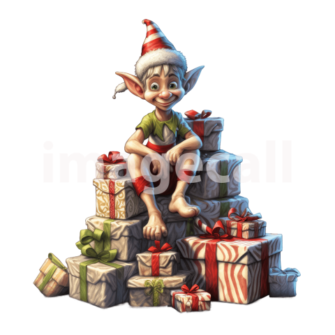 Elf on presents (20)300dpi