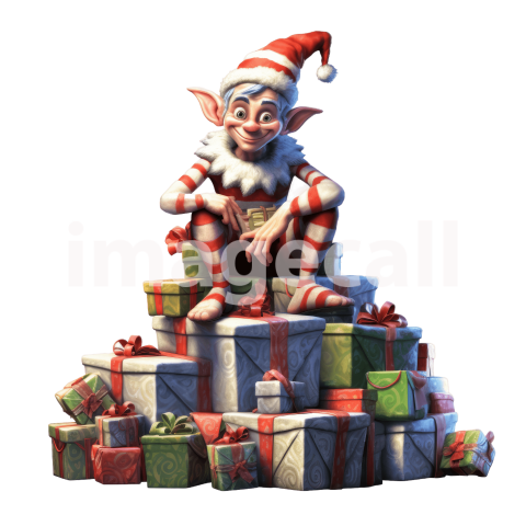 Elf on presents (17)300dpi