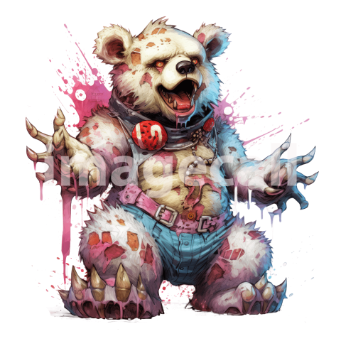 Clipart Teddy Zombie (2)