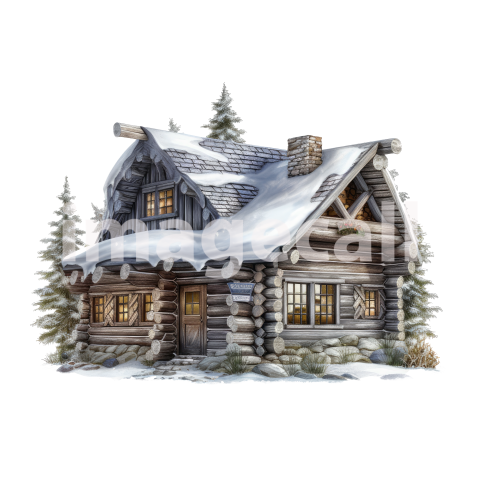 Clipart Log Cabin (4)