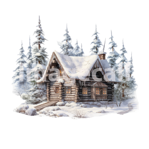 Clipart Log Cabin (8)