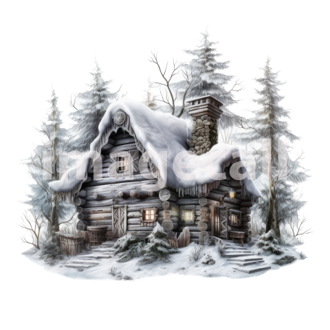 Clipart Log Cabin (3)