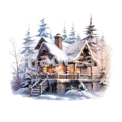 Clipart Log Cabin (9)