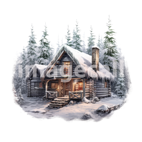 Clipart Log Cabin (10)