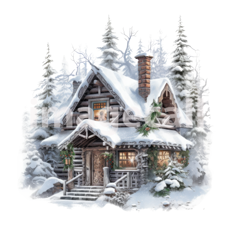 Clipart Log Cabin (12)