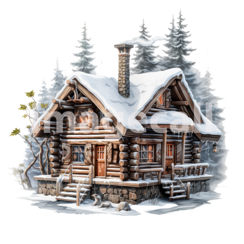Clipart Log Cabin (19)