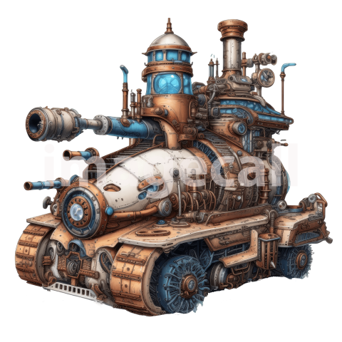 Clipart Steampunk Tank (1)