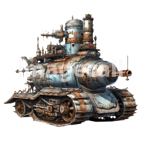 Clipart Steampunk Tank (5)