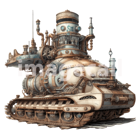 Clipart Steampunk Tank (6)