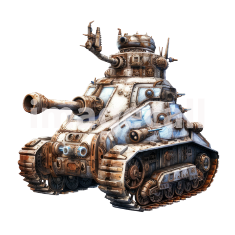 Clipart Steampunk Tank (10)