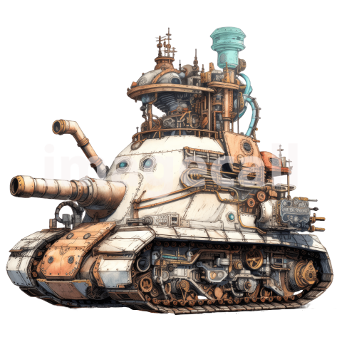 Clipart Steampunk Tank (15)