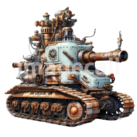Clipart Steampunk Tank (14)