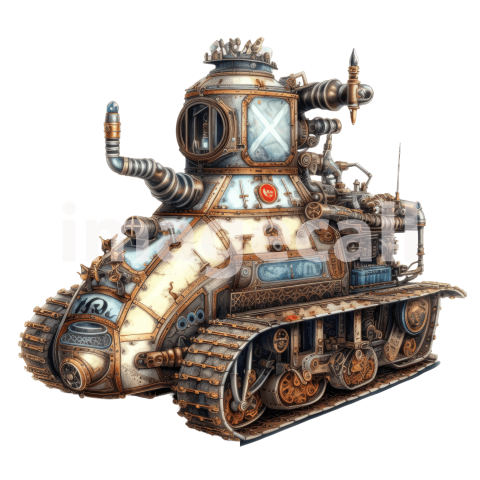 Clipart Steampunk Tank (20)