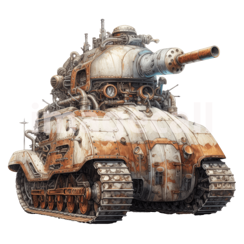 Clipart Steampunk Tank (16)