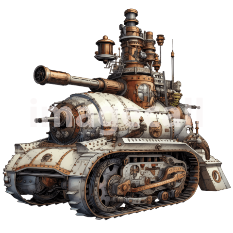 Clipart Steampunk Tank (18)