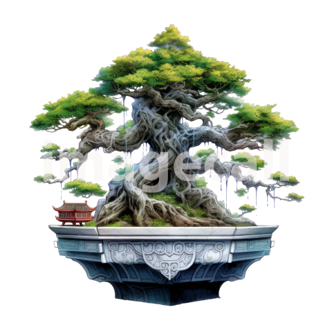 Clipart Bonsai Tree (1)