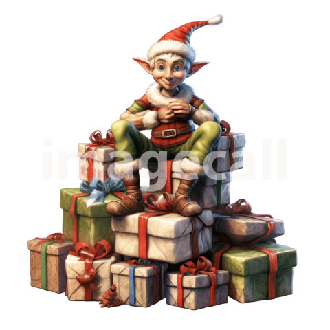 Elf on presents (13)300dpi