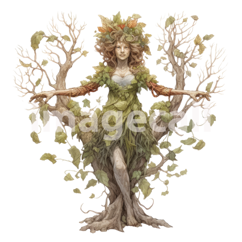 Clipart Lady Dryad (1)