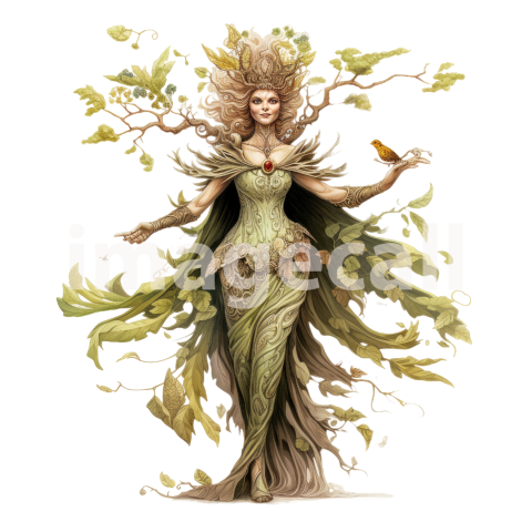 Clipart Lady Dryad (3)