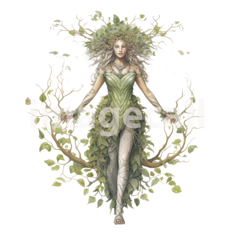 Clipart Lady Dryad (5)