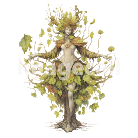 Clipart Lady Dryad (6)