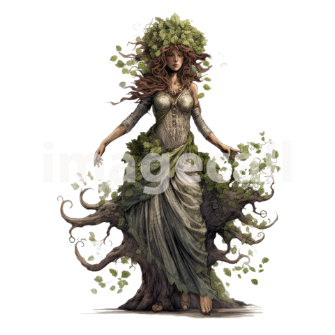 Clipart Lady Dryad (11)