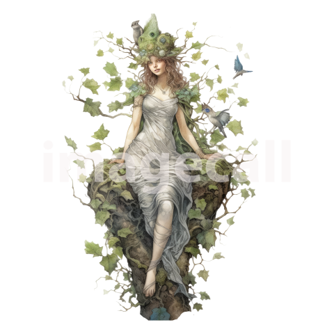 Clipart Lady Dryad (15)