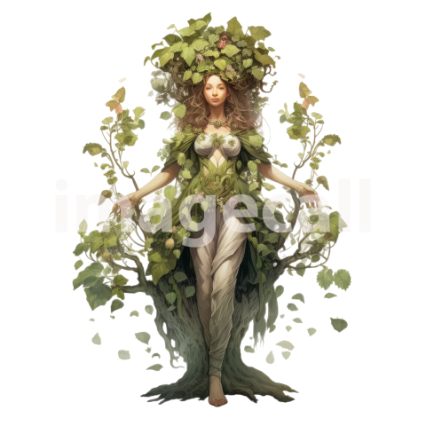 Clipart Lady Dryad (13)