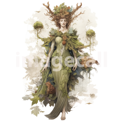 Clipart Lady Dryad (14)
