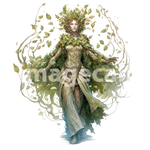 Clipart Lady Dryad (16)