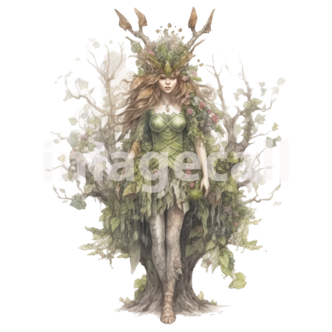Clipart Lady Dryad (19)