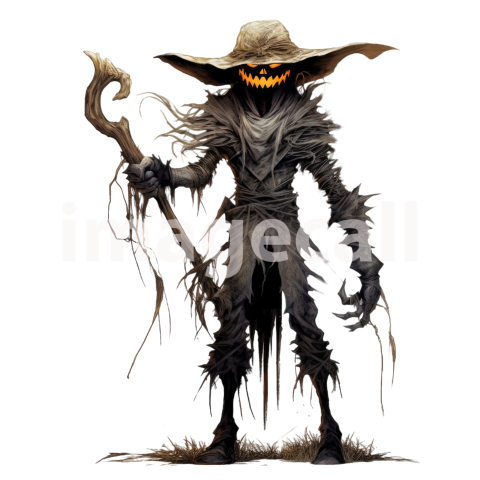 Clipart Scary Scarecrow (3)