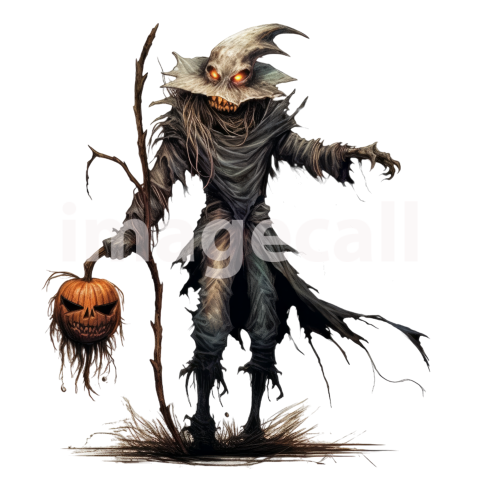 Clipart Scary Scarecrow (4)