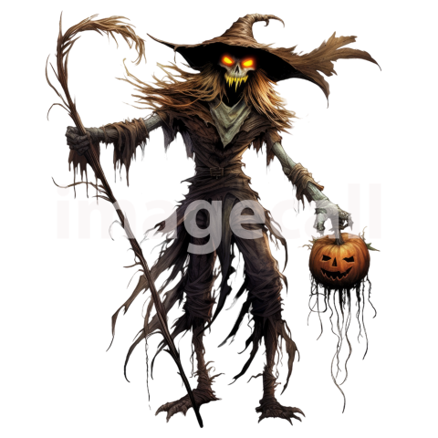 Clipart Scary Scarecrow (6)