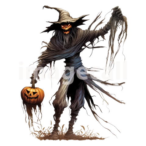 Clipart Scary Scarecrow (10)
