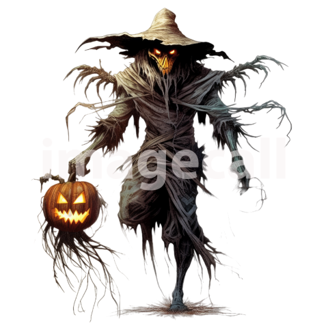 Clipart Scary Scarecrow (14)