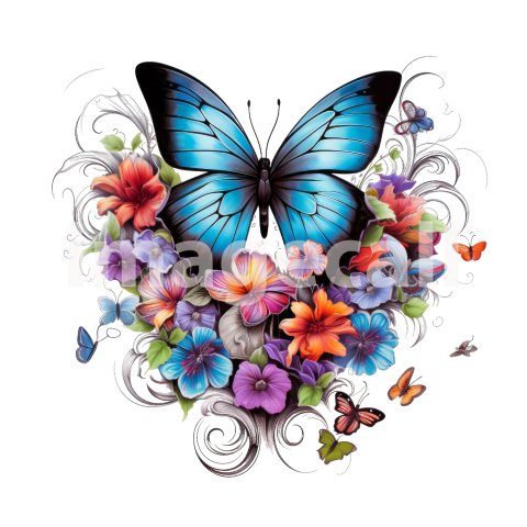 Floral butterflies (8)300dpi