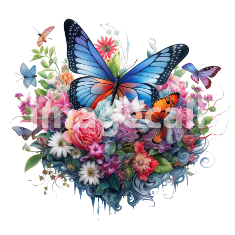 Floral butterflies (6)300dpi