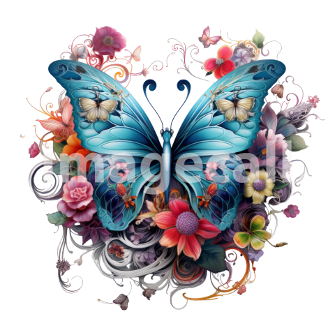 Floral butterflies (9)300dpi