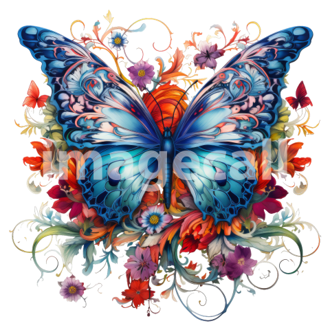 Floral butterflies (10)300dpi