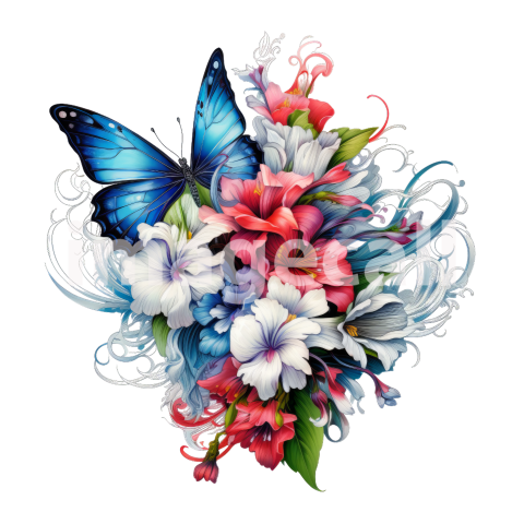 Floral butterflies (13)300dpi