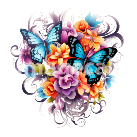 Floral butterflies (16)300dpi