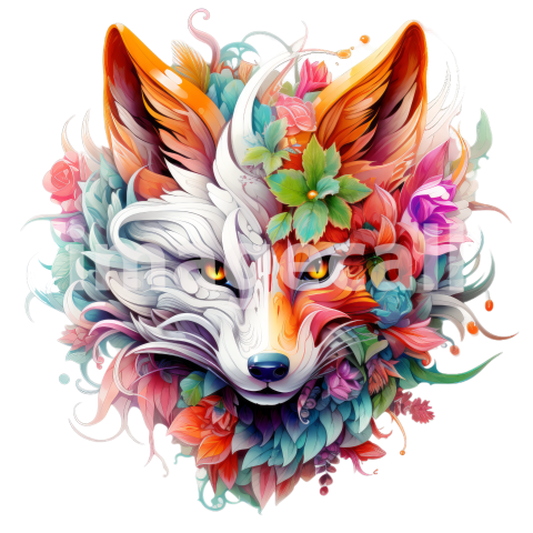 Floral fox (2)300dpi