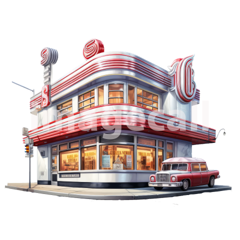 CLipart Classic American DIner (7)300dpi