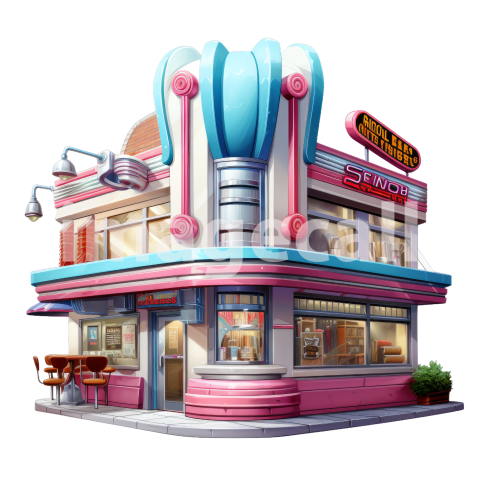 CLipart Classic American DIner (3)300dpi