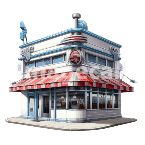 CLipart Classic American DIner (4)300dpi
