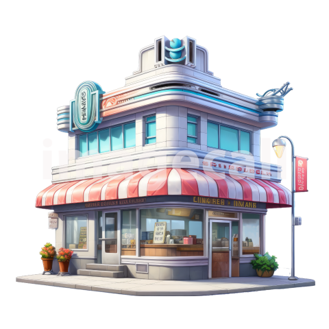 CLipart Classic American DIner (6)300dpi