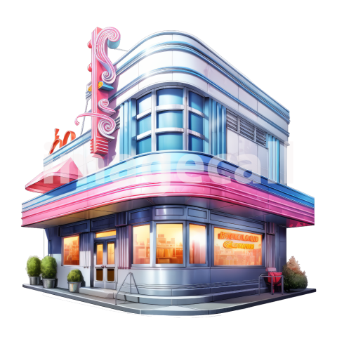 CLipart Classic American DIner (2)300dpi